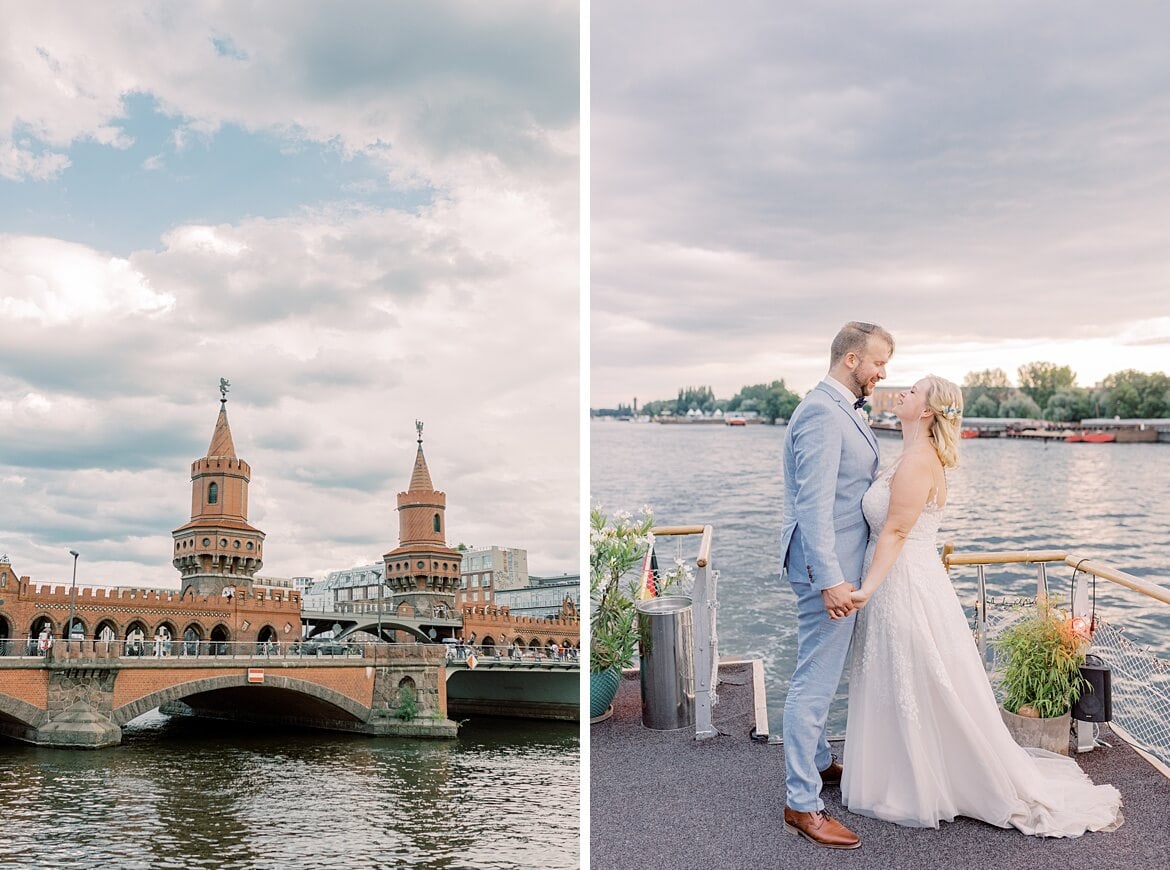 Brautpaar auf dem Hauptstadtfloß