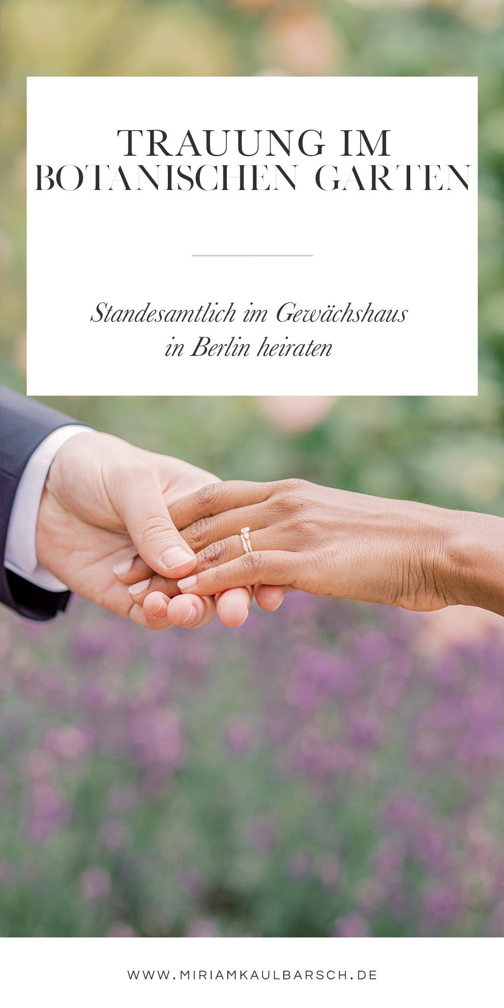 Standesamtliche Trauung im Botanischen Garten Berlin