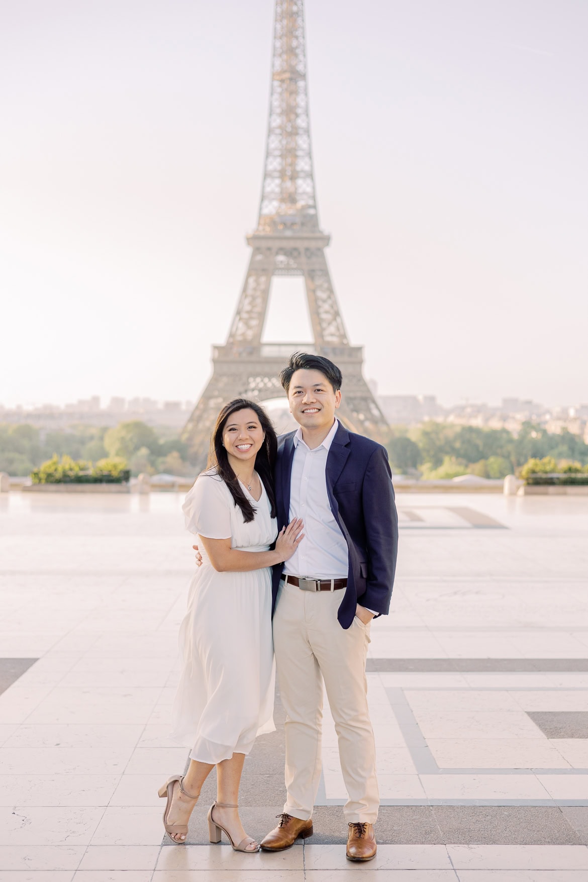 Verlobung in Paris - ein morgendlicher Spaziergang