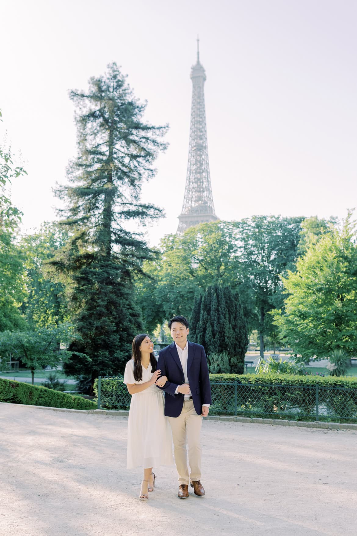 Verlobung in Paris - ein morgendlicher Spaziergang