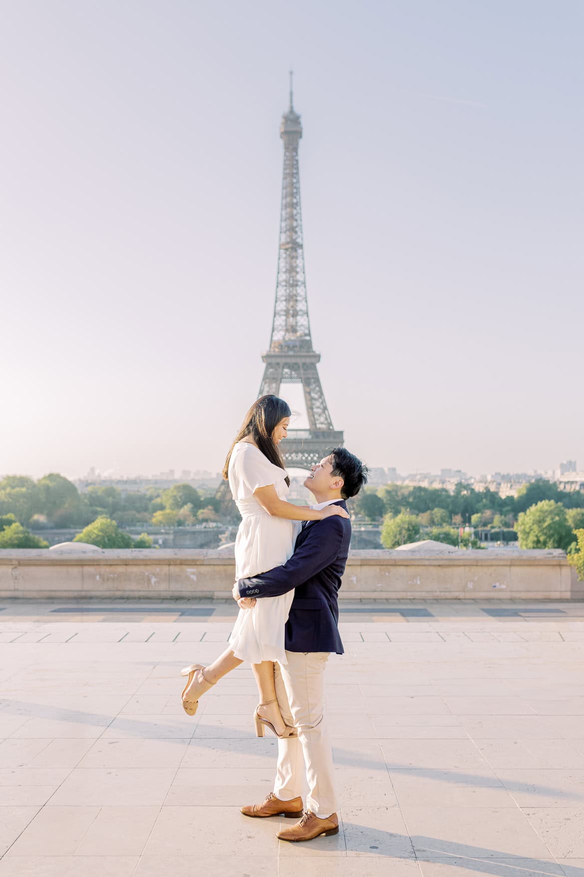 Verlobung in Paris - ein morgendlicher Spaziergang