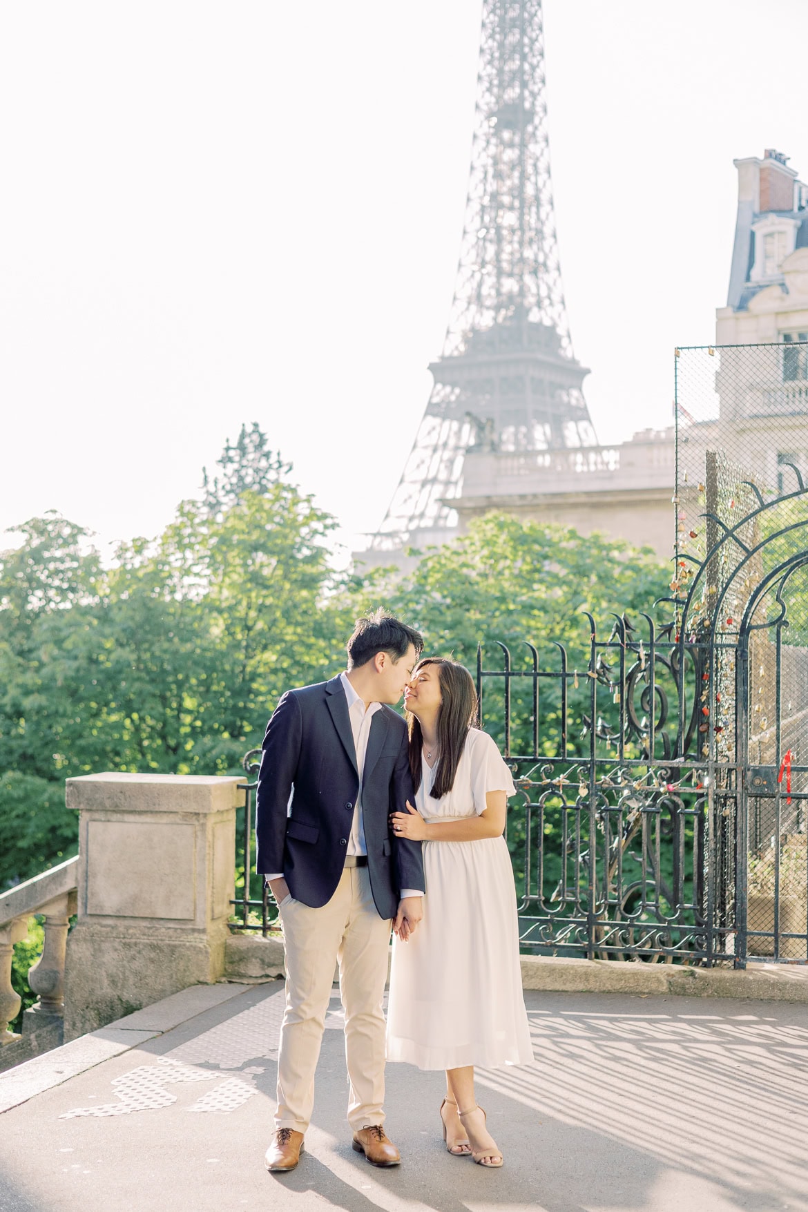 Verlobung in Paris - ein morgendlicher Spaziergang