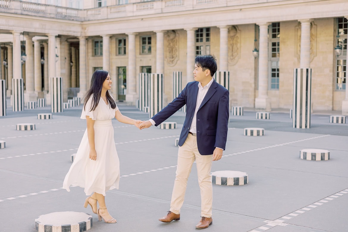 Verlobung in Paris - ein morgendlicher Spaziergang