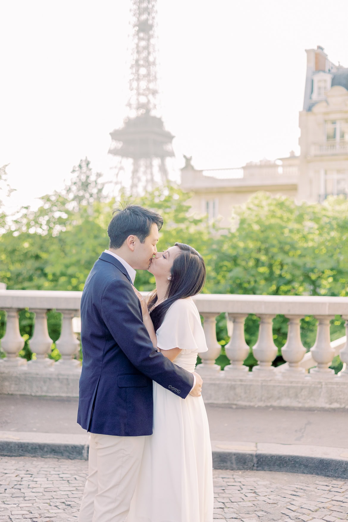 Verlobung in Paris - ein morgendlicher Spaziergang