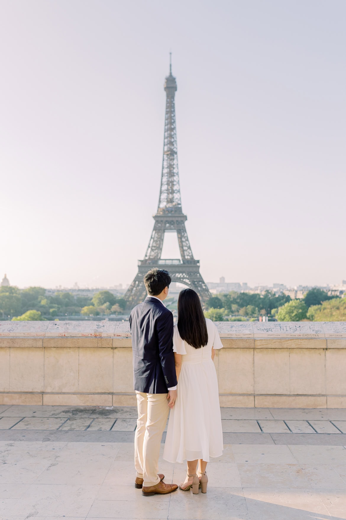 Verlobung in Paris - ein morgendlicher Spaziergang