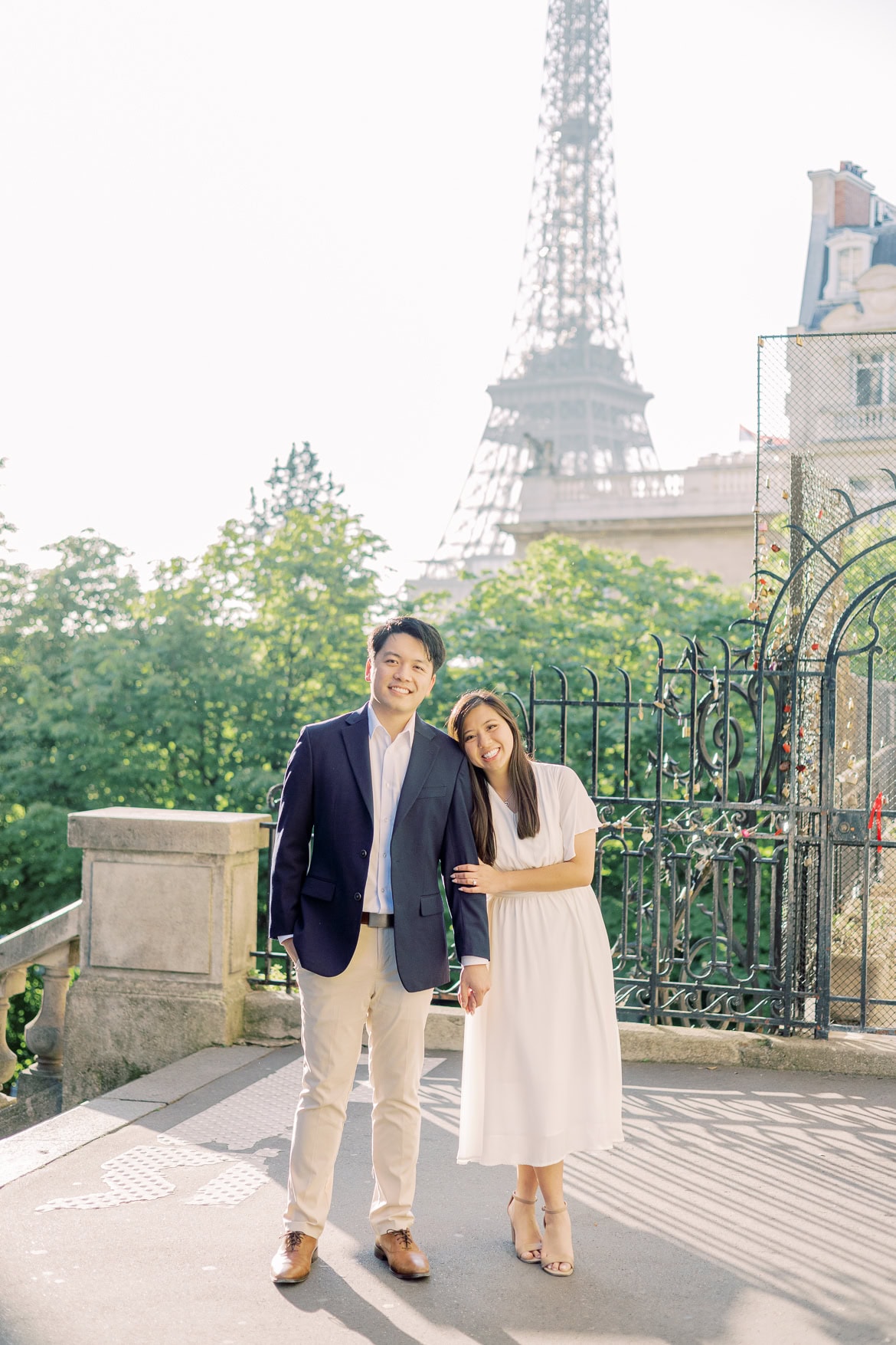 Verlobung in Paris - ein morgendlicher Spaziergang