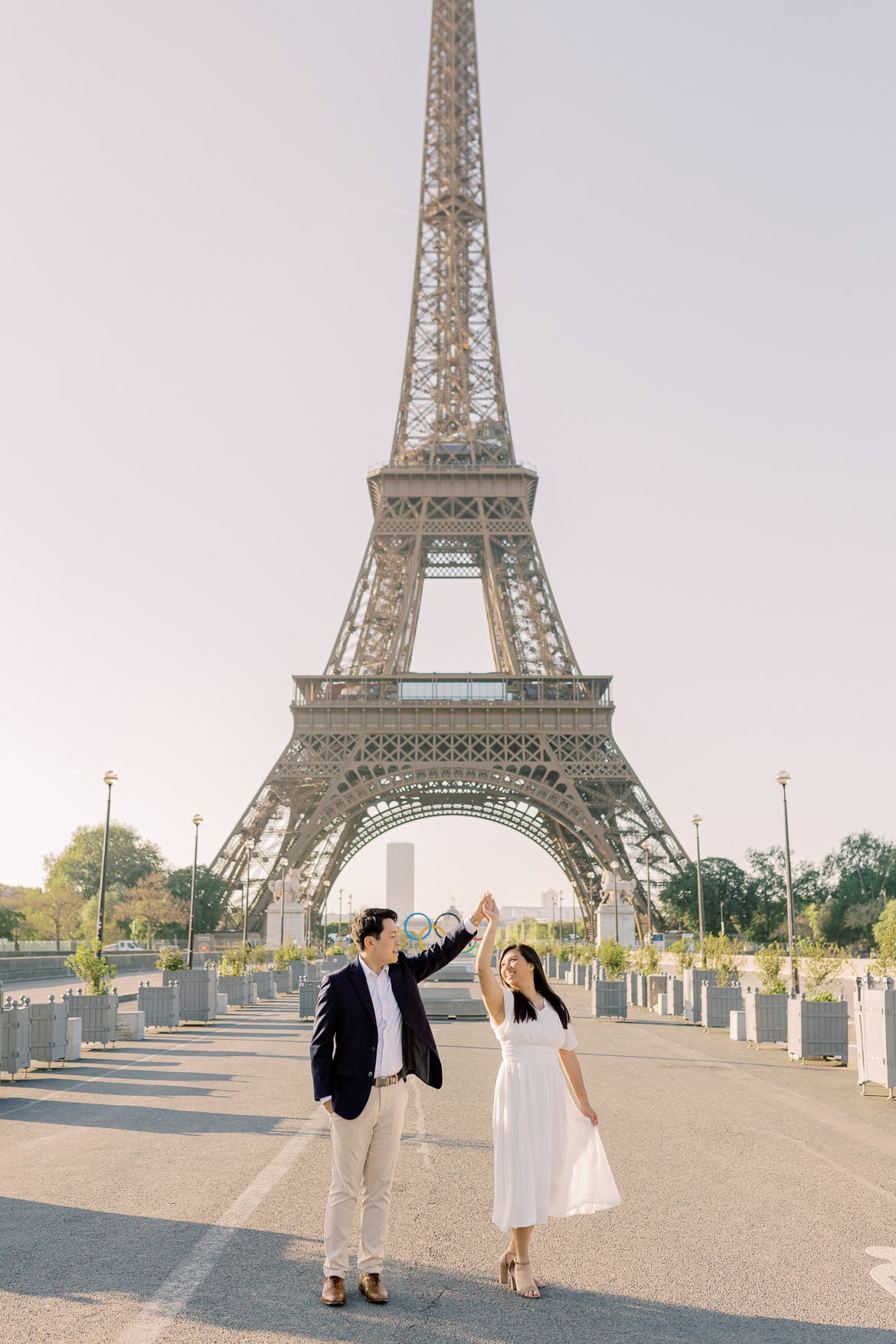 Verlobung in Paris - ein morgendlicher Spaziergang