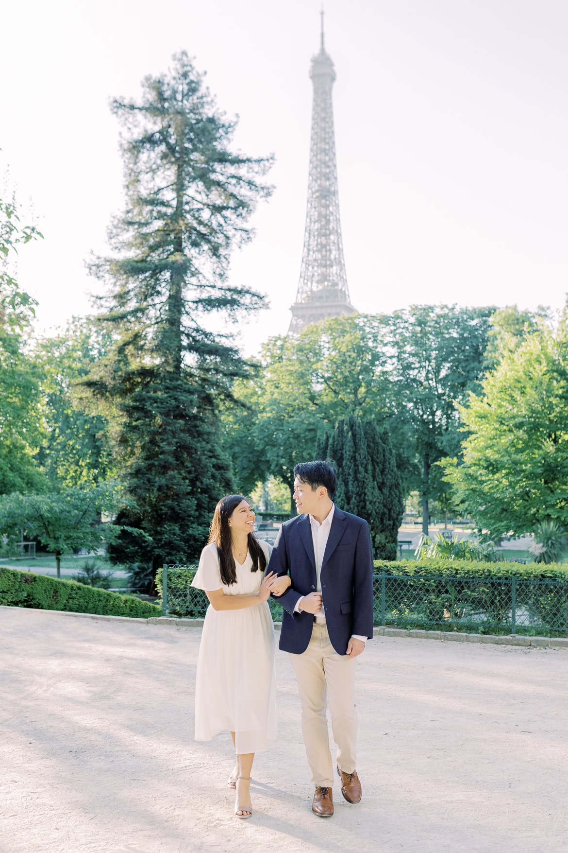 Verlobung in Paris - ein morgendlicher Spaziergang