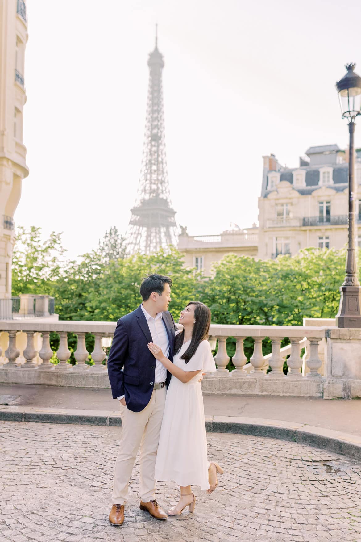 Verlobung in Paris - ein morgendlicher Spaziergang
