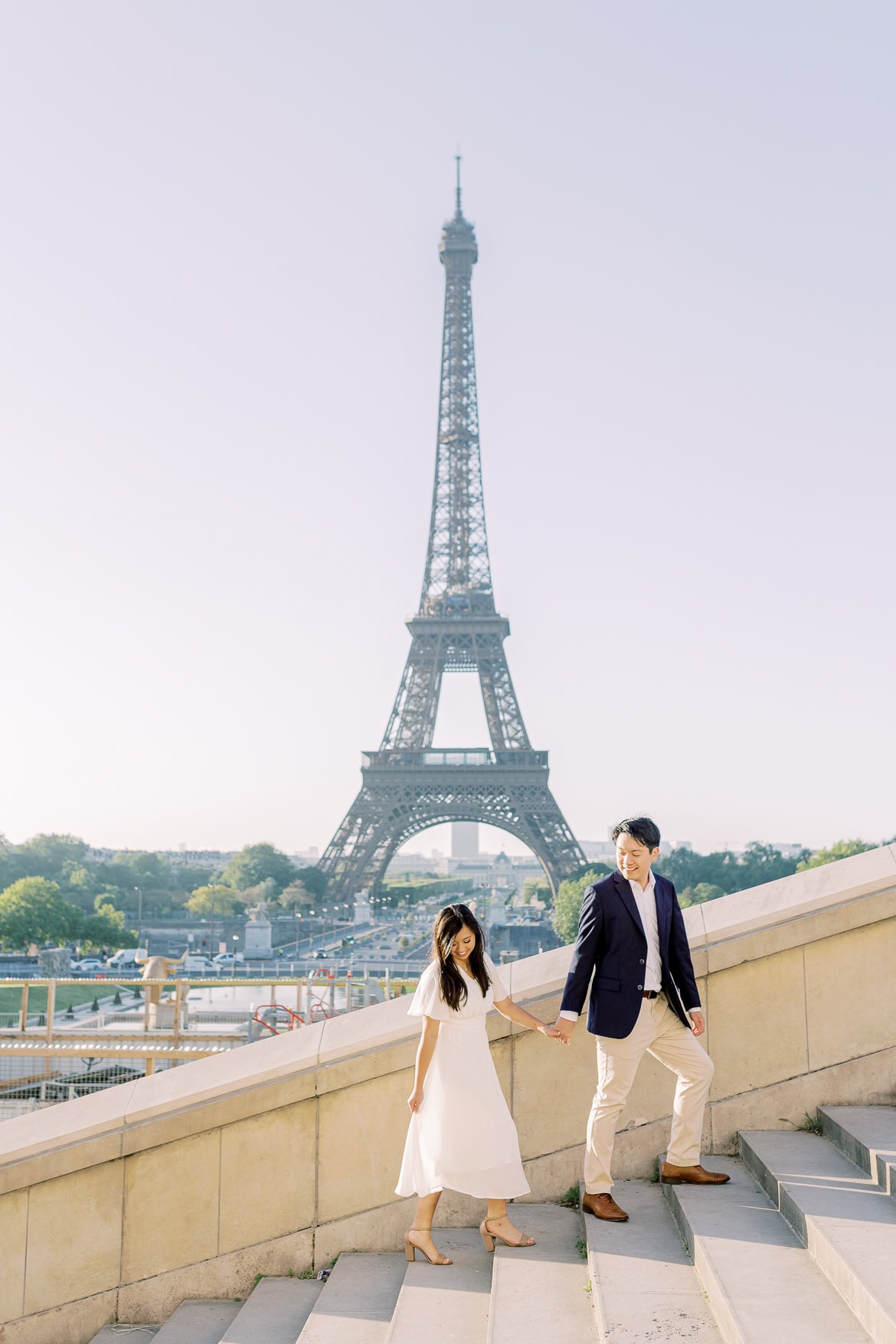 Verlobung in Paris - ein morgendlicher Spaziergang