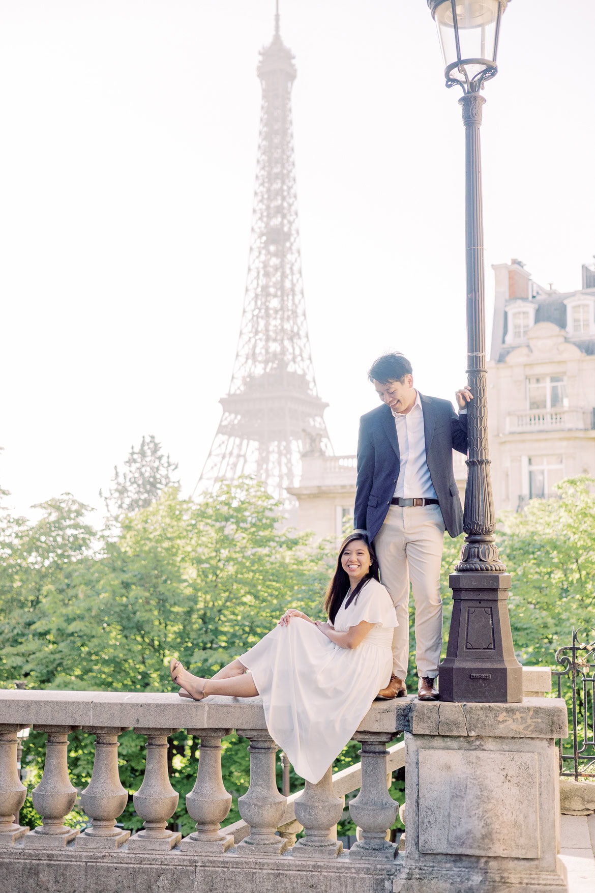 Verlobung in Paris - ein morgendlicher Spaziergang