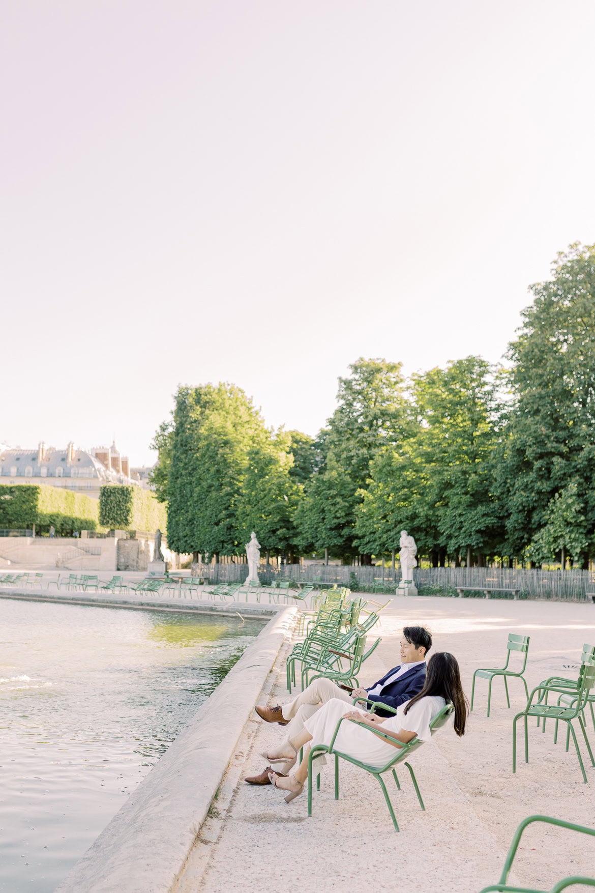 Verlobung in Paris - ein morgendlicher Spaziergang