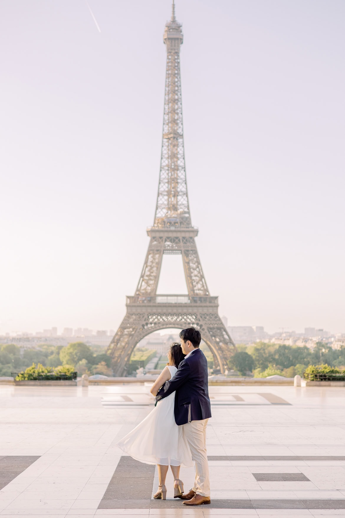 Verlobung in Paris - ein morgendlicher Spaziergang
