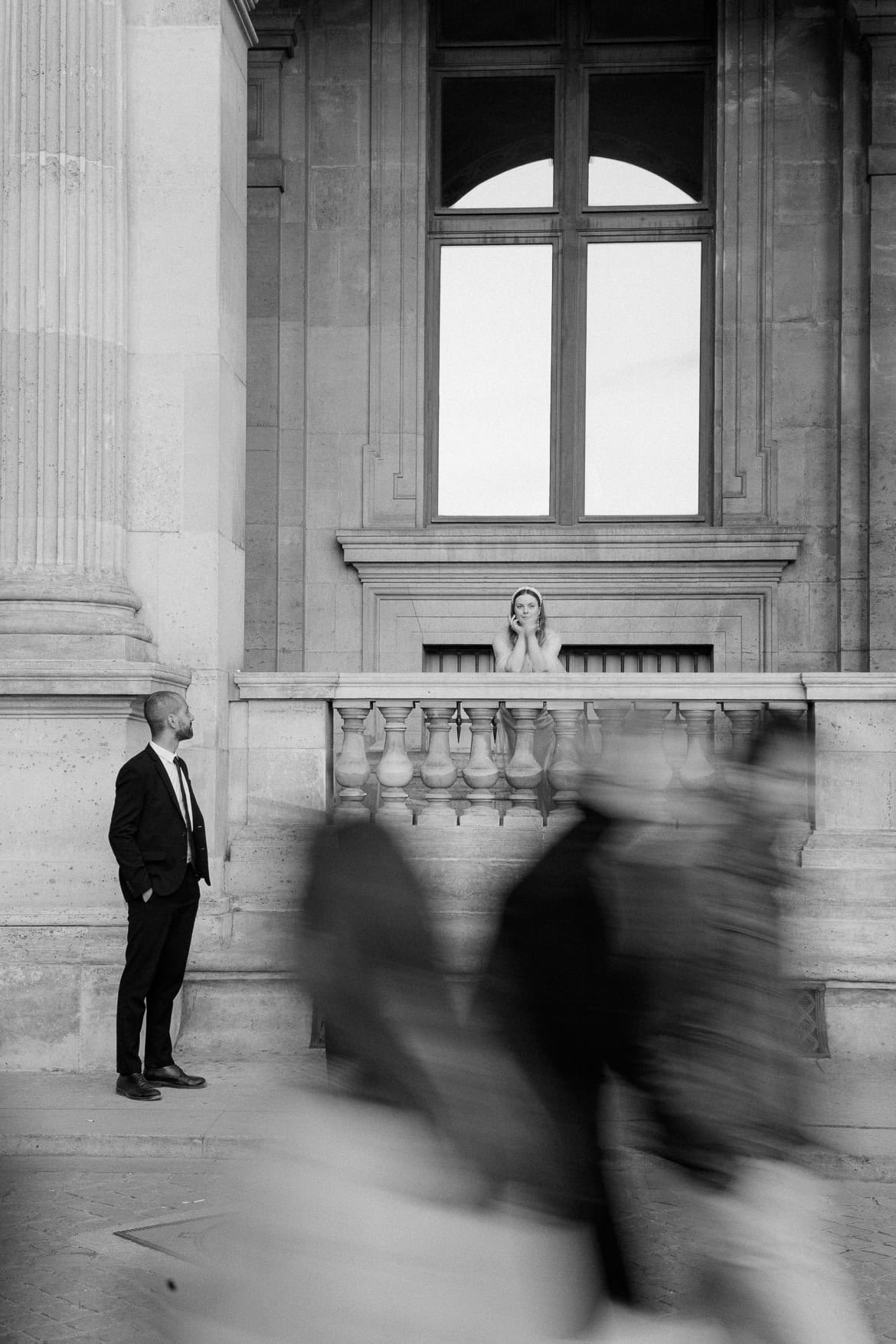 After Wedding Session am Louvre - ein abendlicher Spaziergang