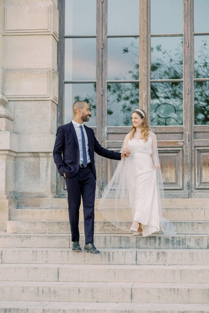 After Wedding Session am Louvre - ein abendlicher Spaziergang