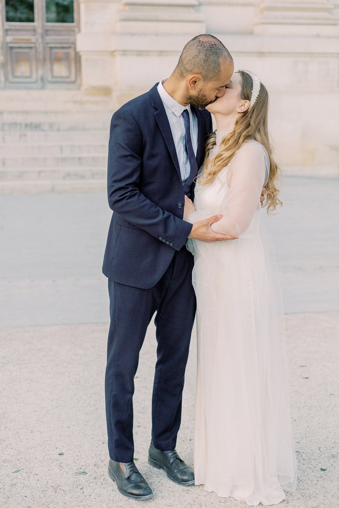 After Wedding Session am Louvre - ein abendlicher Spaziergang