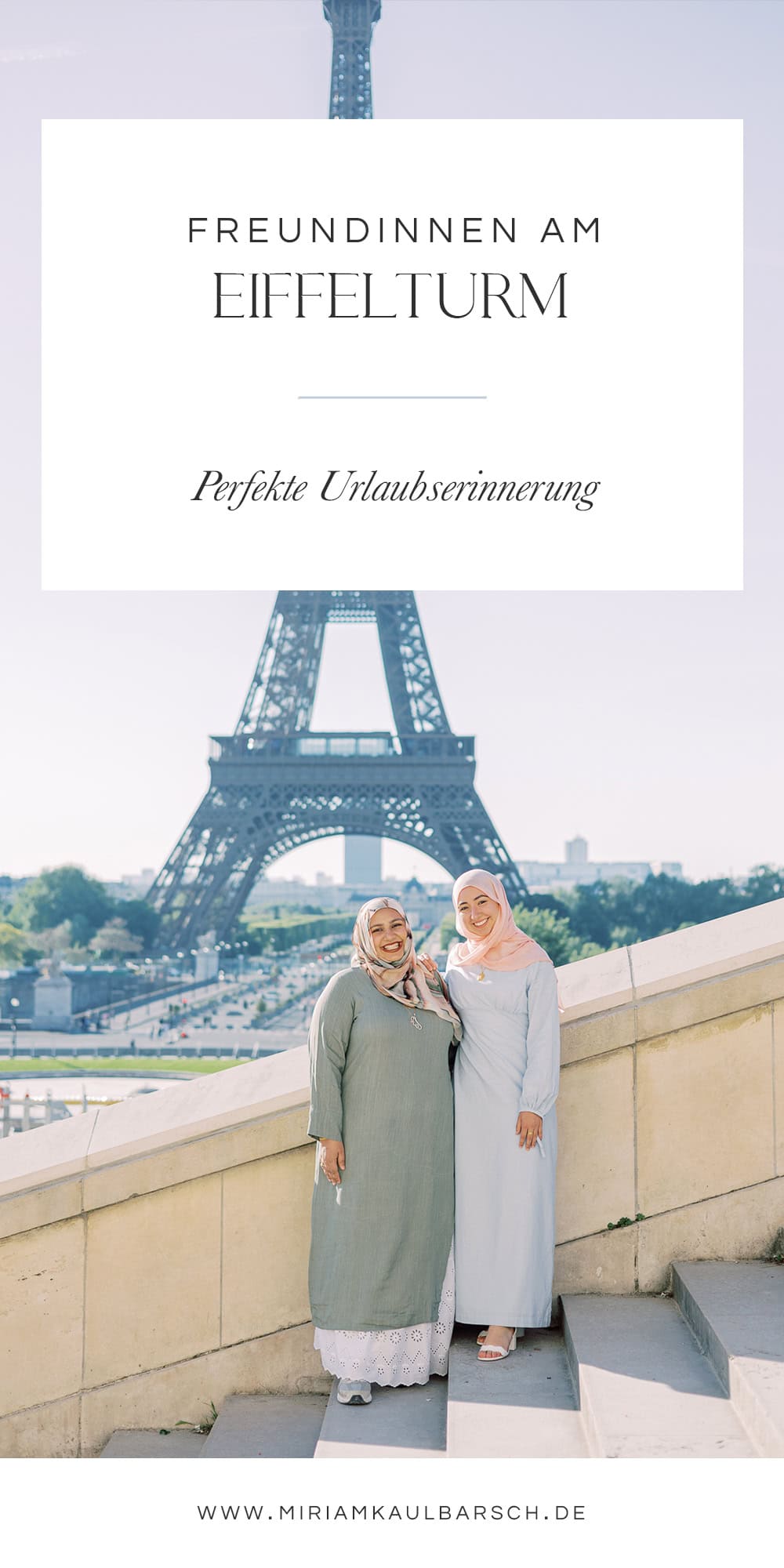 Freundinnen Session am Eiffelturm in Paris