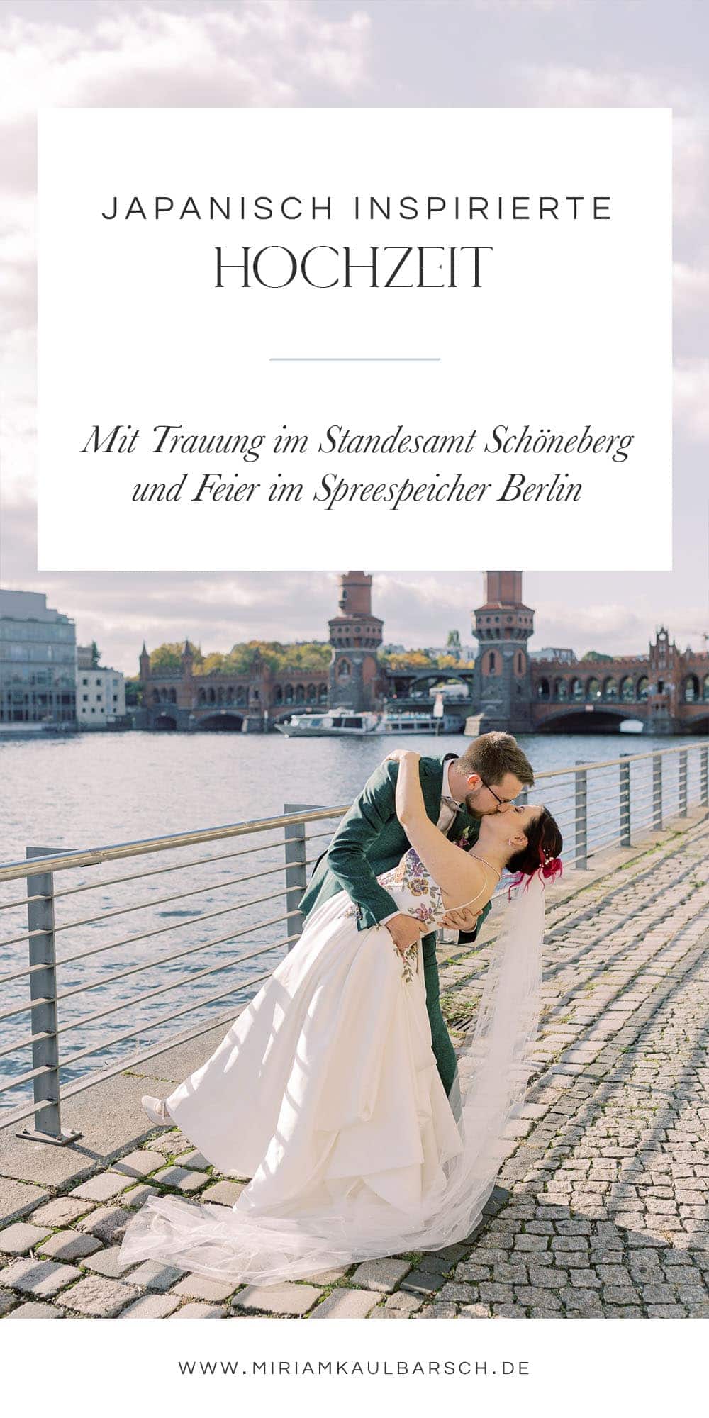 Japanisch inspiriert: Trauung im Standesamt Schöneberg und Feier im Spreespeicher Berlin
